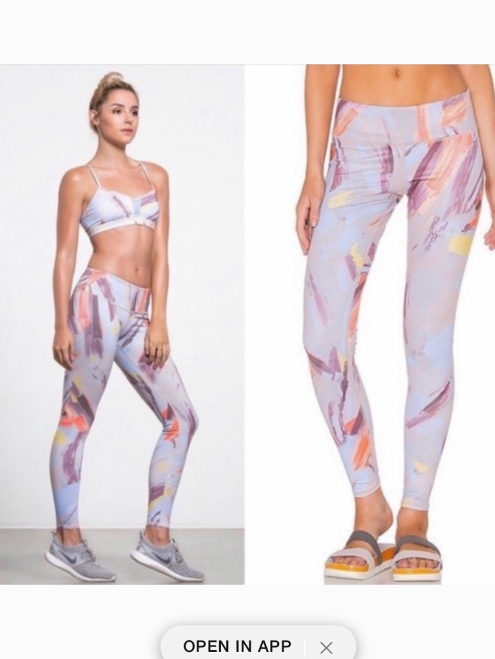 Alo Airbrush Legging Modern Multi Workout Gym Yoga Running Full Length Mid Ri xs